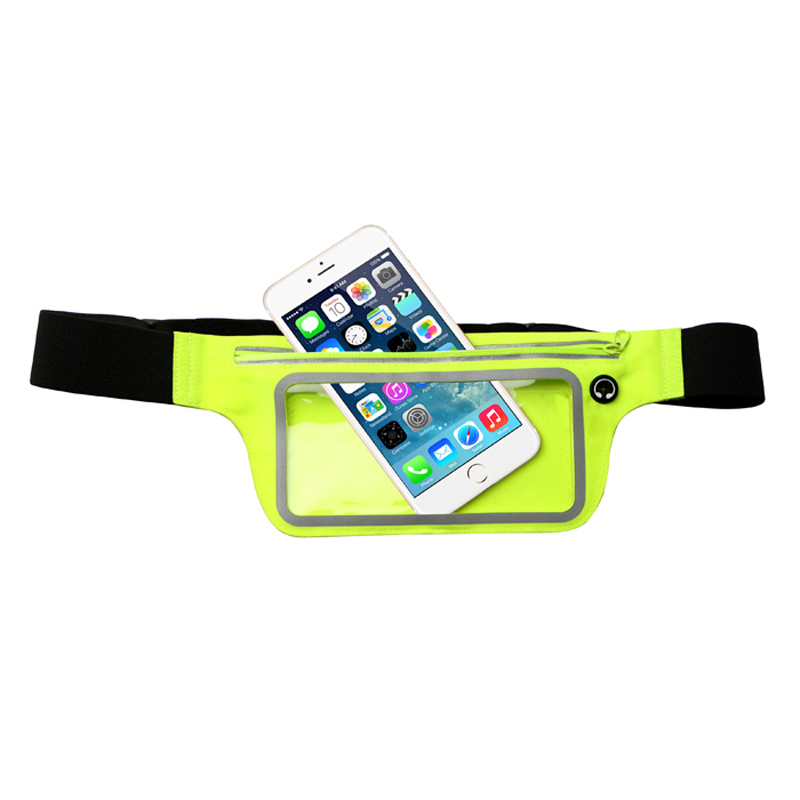 Lycra Sport Waist Pouch with Transparent Window